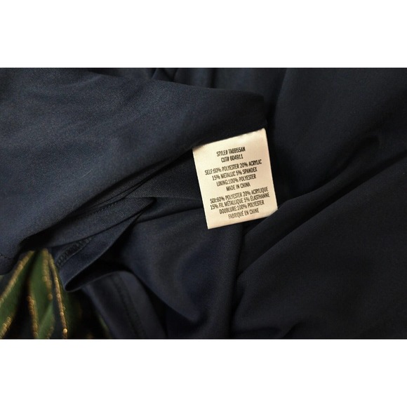 Eva Franco Green and Black Striped Midi Dress - Picture 5 of 5